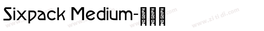 Sixpack Medium字体转换